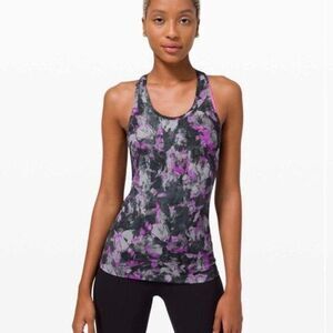 Lululemon Nulu Floral Racerback II Tank top Small